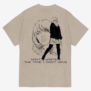 NWT Billie Eilish Graphic Tee Happier Than Ever Oversized T-Shirt neutral Large